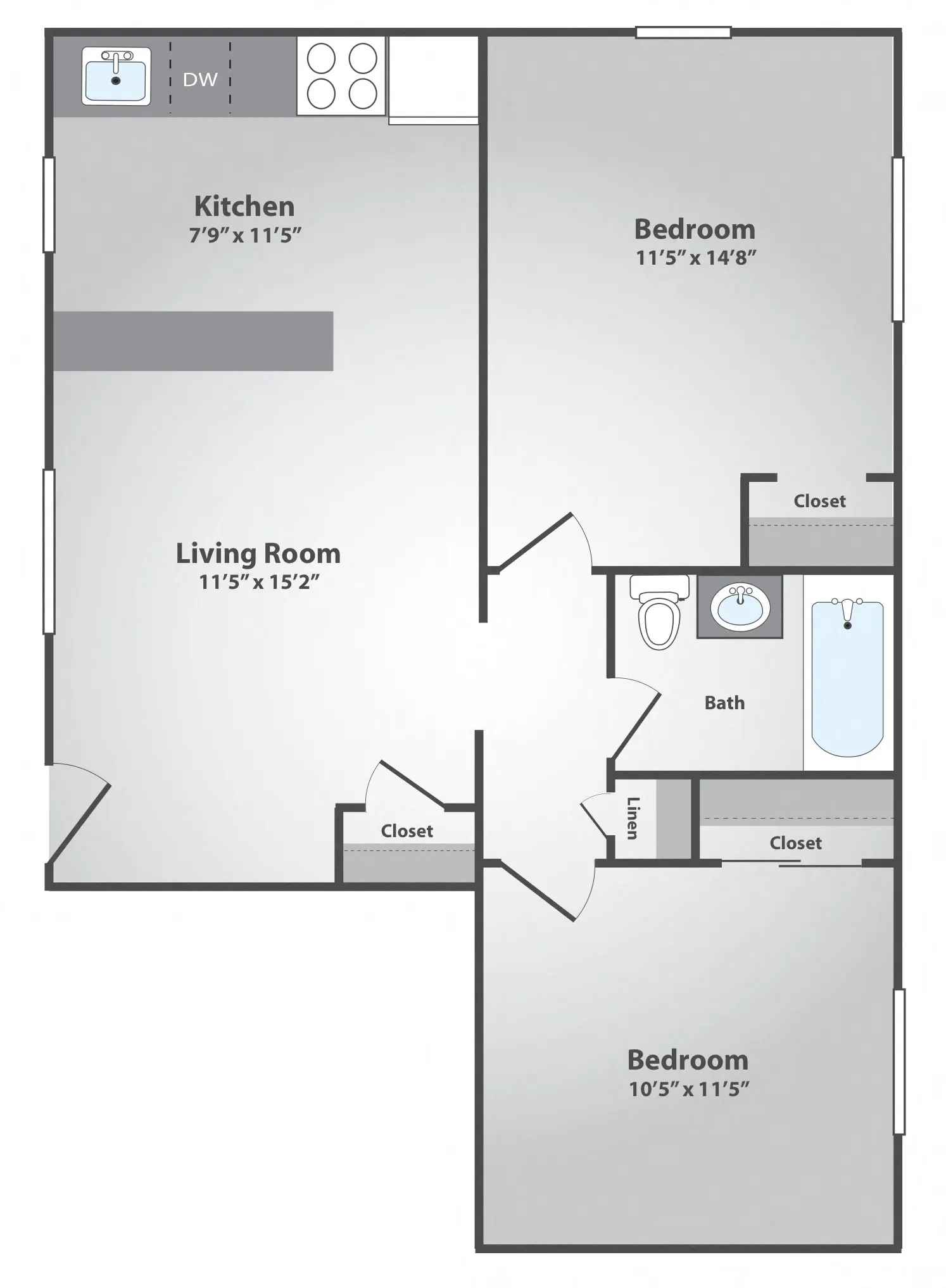 Informative Picture of 2 Beds